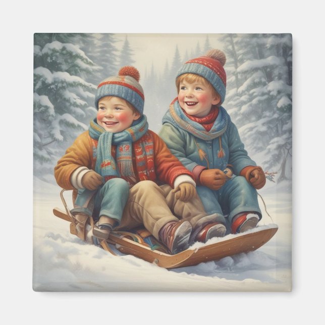 Niños en un imán embelesado (Frente)