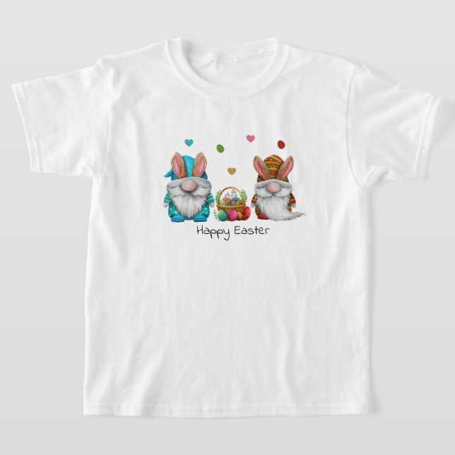 Niños felices camisetas de Pascua (Distribución)