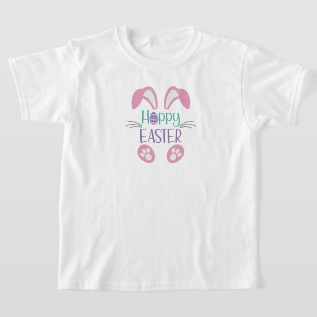 Niños felices camisetas de Pascua (Distribución)