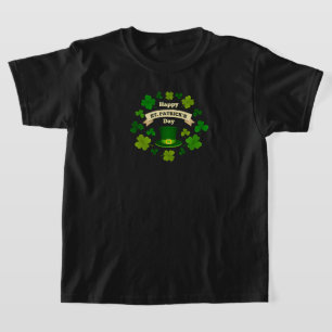 Niños felices camisetas del Día de San Patricio