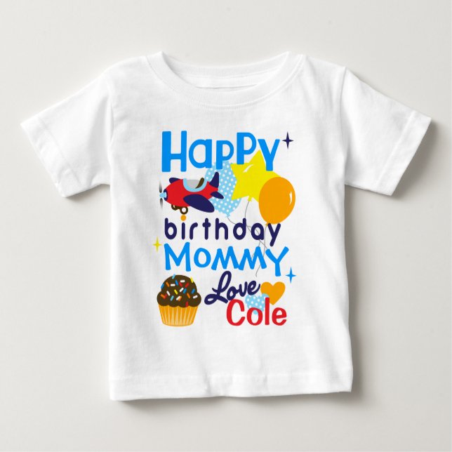 Niños felices cumpleaños a mamá Camisa desde su hi (Anverso)
