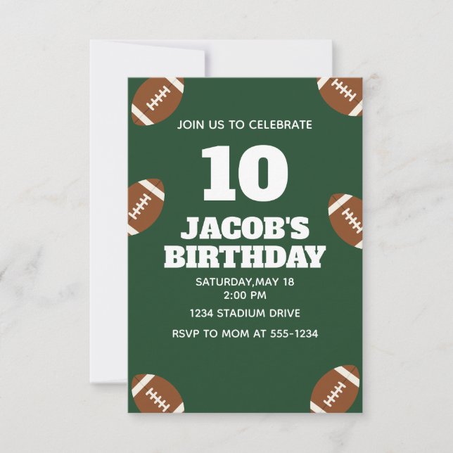 Niños Fiesta de cumpleaños - Invitación de cumplea (Anverso)