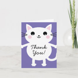 Niños Gato Kitty Cute Gracias Cartas Estacionalist