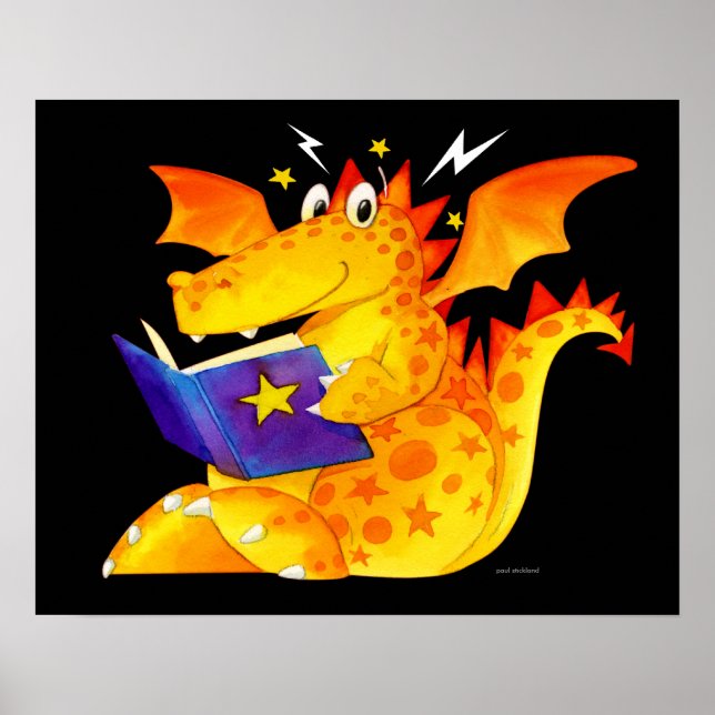 Niños graciosos y mágicos arte del dragón (Frente)