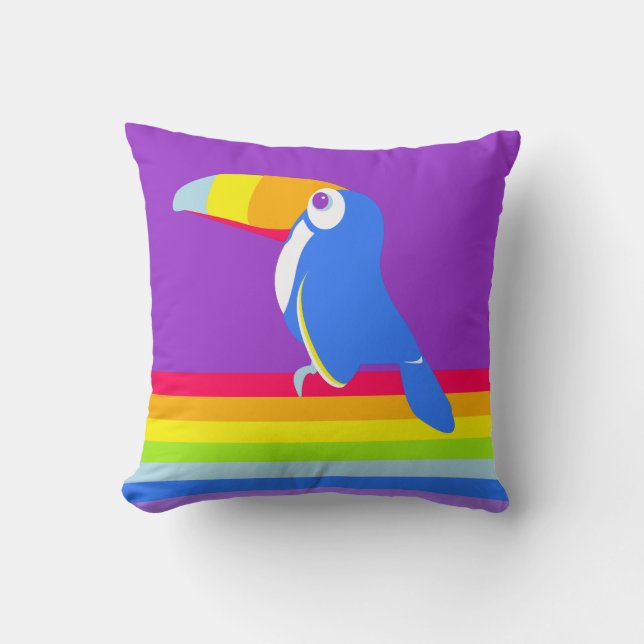 Niños gráficos almohada de color arcoiris táctil (Anverso)
