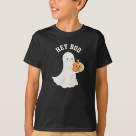 Niños Hey Boo Camiseta divertida de Halloween