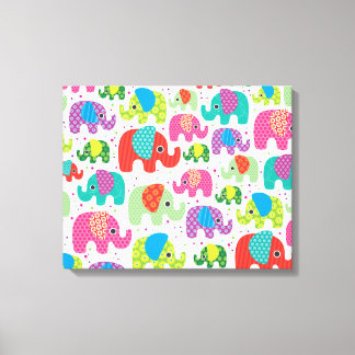 Niños hogar deco elefante lienzo india