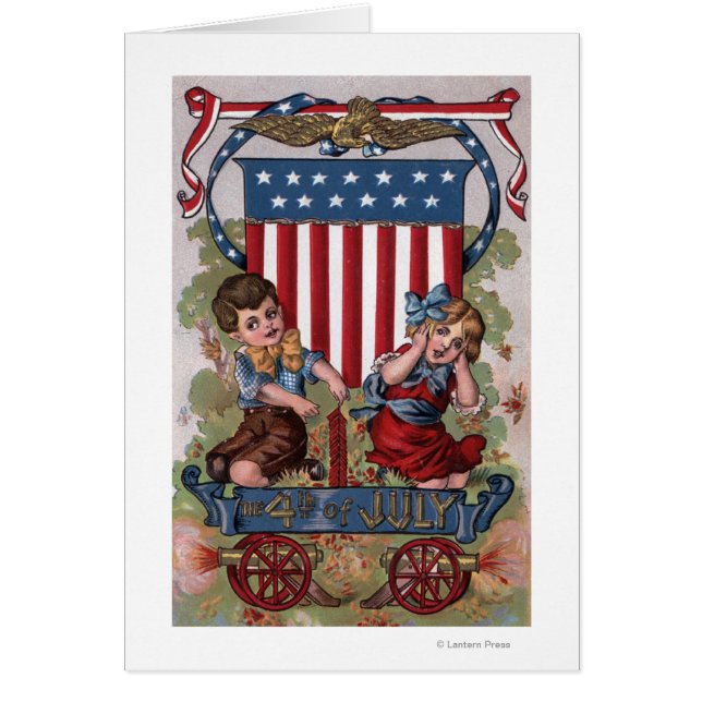 Niños iluminando fuegos artificiales (Frente)