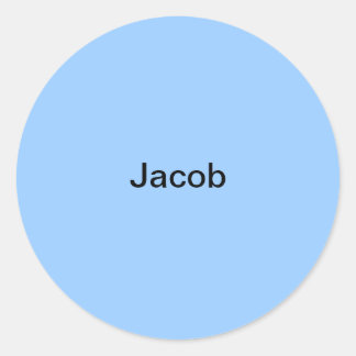 Niños Jacob Light Blue Nombre Pegatina Personaliza