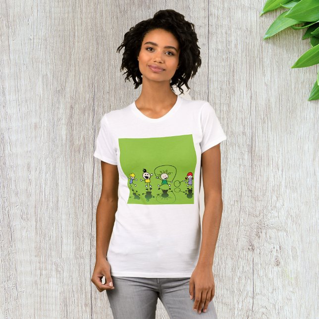 Niños Jugando Camiseta De Mujeres (Subido por el creador)