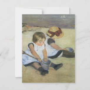 Niños Jugando en la Playa de Mary Cassatt