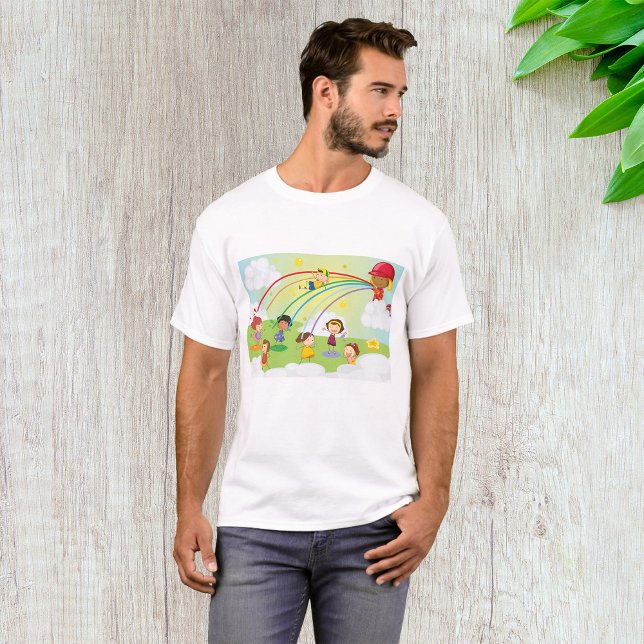 Niños Jugando En Un Parque Montan Camiseta (Subido por el creador)