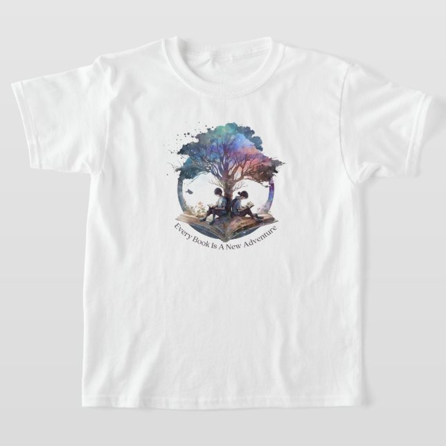 Niños leyendo camiseta (Distribución)