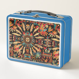 Niños Lunchbo "Sueño Azteca" azul claro y amigable