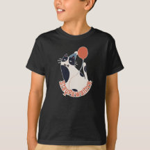 Niños Mantenganse Positivos Camiseta Gato Esmoquin