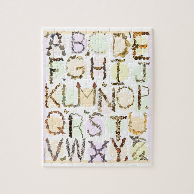 Niños Mariposa Rompecabezas Alfabeto Aprender Mari (Vertical)