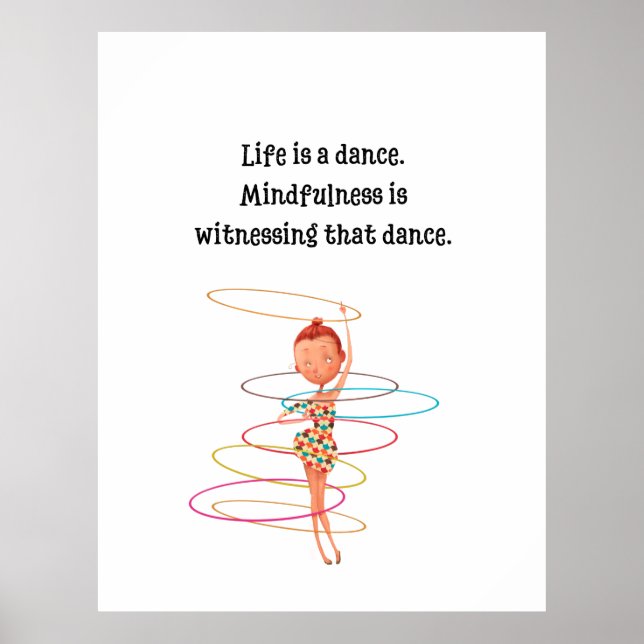 Niños Meditación Art Poster Decoración (Frente)