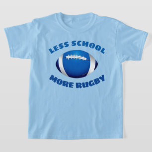 Niños menos escolaridad más camiseta de rugby