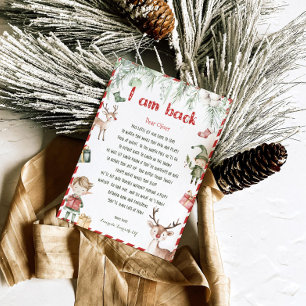 Niños Navidad Niña Elfo Carta de Invitación Hola