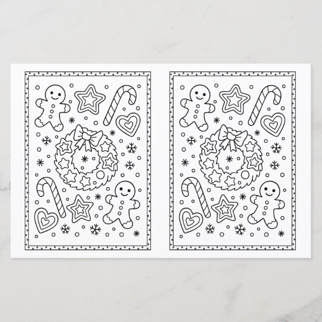 Niños Navidades coloreando Navidades de la página  (Anverso)