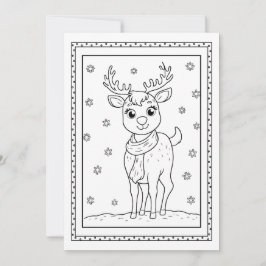 Niños Navidades Colores Tarjeta de Nota plana