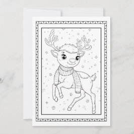 Niños Navidades Colores Tarjeta de Nota plana