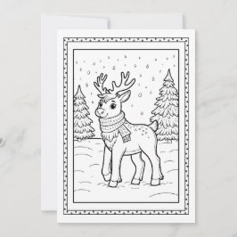 Niños Navidades Colores Tarjeta de Nota plana