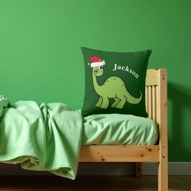 Niños Navidades Dinosaurios Personalizado Cojín de (Subido por el creador)