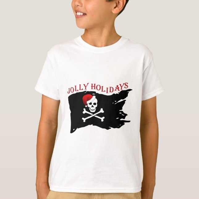 Niños Navidades piratas camiseta (Anverso)