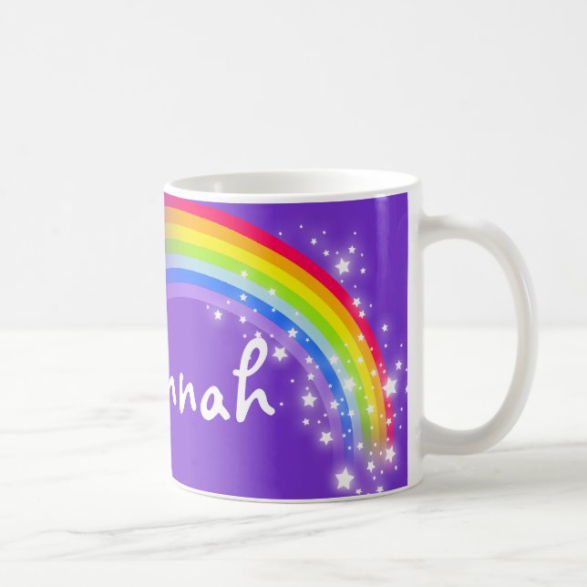 Niños nombrados arco iris taza roja púrpura (Derecha)