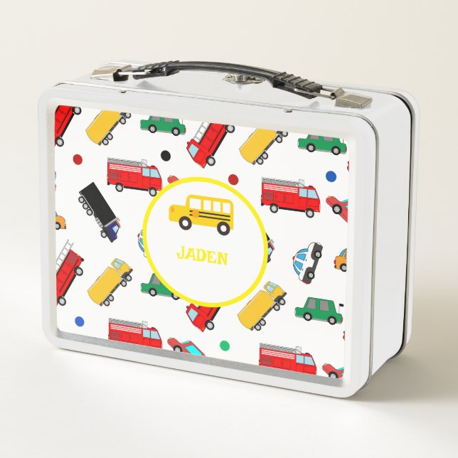 Niños Nombran Mochila Auto Carrera De Vuelta A La  (Reverso)