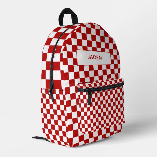 Niños Nombran Mochila Auto Carrera De Vuelta A La  (Esquina izquierda trasera)