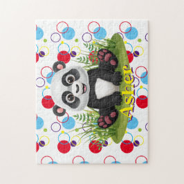 Niños Nombre Panda Puzzle Actividad De Aprendizaje