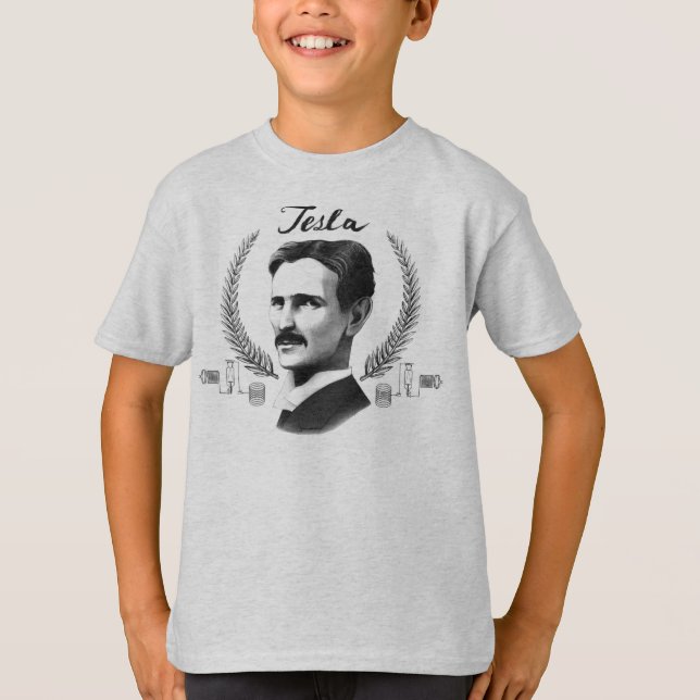 Niños para la camiseta de Tesla (Anverso)