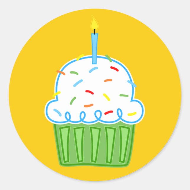 Niños pasteles Pegatinas amarillos (Anverso)