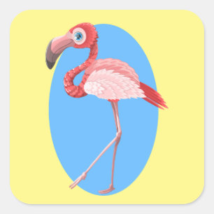 Niños Pegatinas de Flamingo