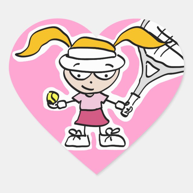 Niños pegatinas de tenis con un lindo personalizad (Anverso)