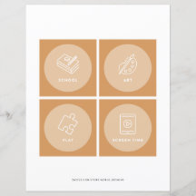 Niños Pequeños Tarjetas Rutinarias Diarias Program