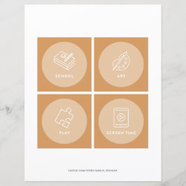 Niños Pequeños Tarjetas Rutinarias Diarias Program