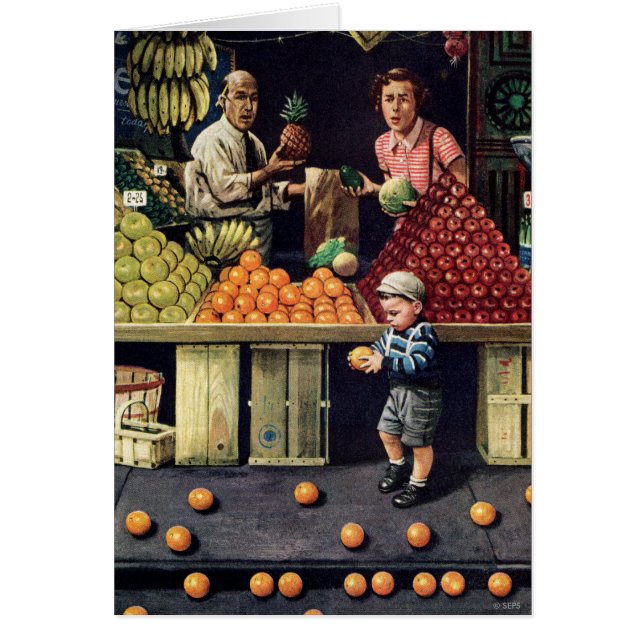 Niños pequeños y Naranjas (Frente)