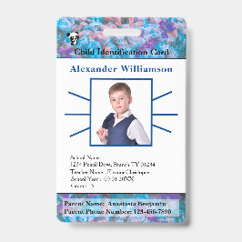 Niños Personalizado de tarjeta de identificación f