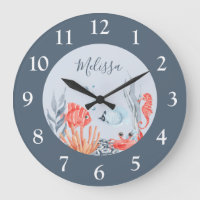 Niños Personalizados Bajo El Reloj De Pared Acríli