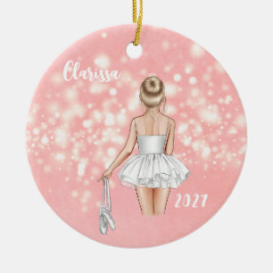Niños personalizados Ballerina Ornamento de Navida