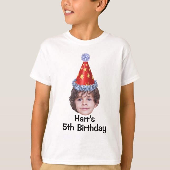 Niños personalizados Camisa de cumpleaños, camiset (Anverso)
