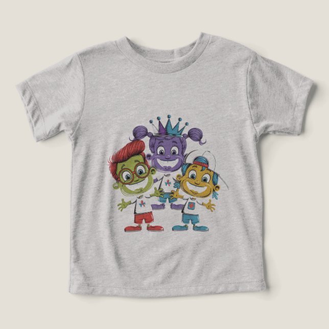 Niños Personalizados coloridos con expresiones lúg (Diseño delantero )