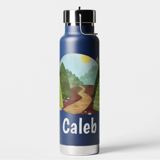 Niños personalizados recorriendo la botella de agu (Izquierda)
