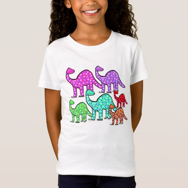 Niños púrpuras y regalo lindo de la camiseta (Anverso)