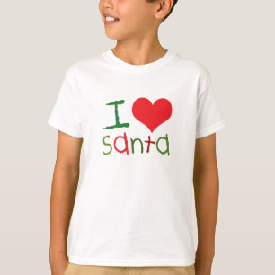 Niños que amo camiseta de Santa Kids