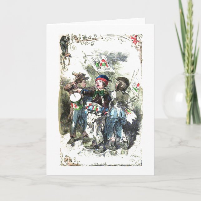 Niños que hacen navidad de la música (Anverso)