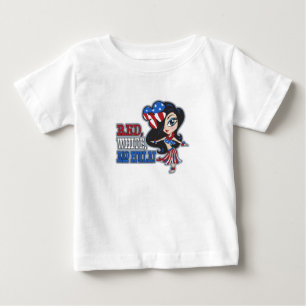 Niños rojos, blancos y hula y camisetas para niños